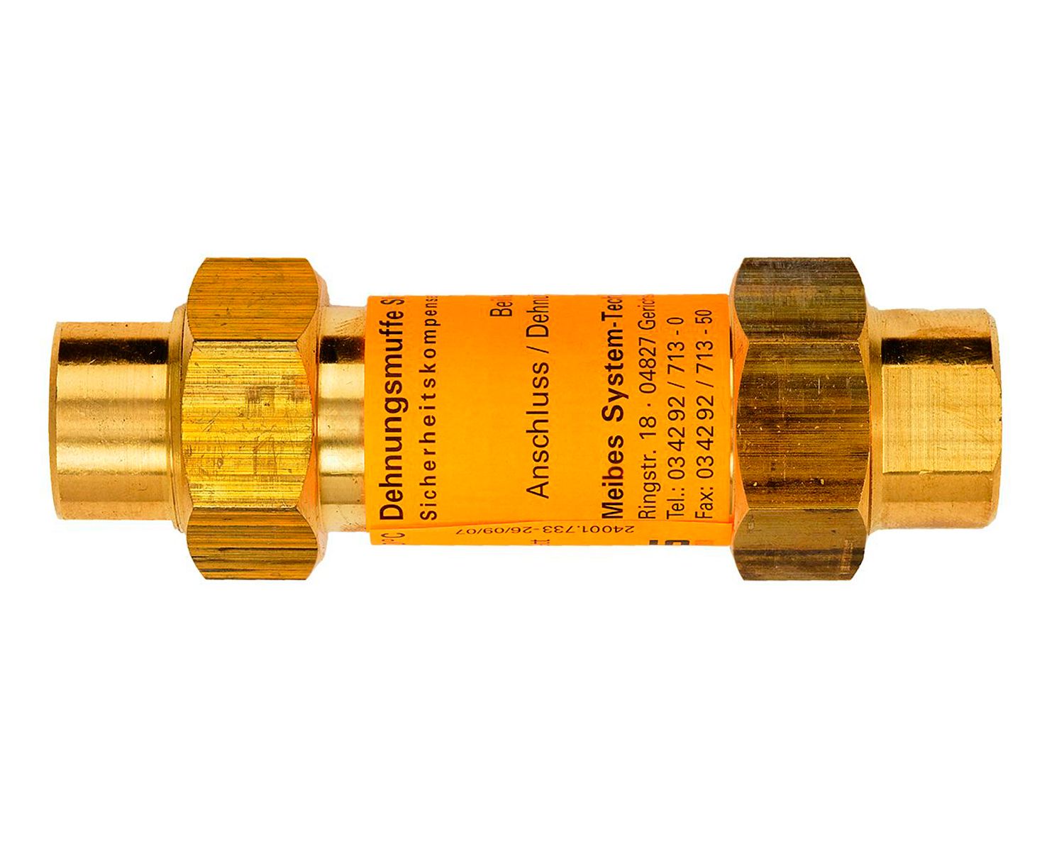Meibes Dehnungsausgleicher SI 10 DN 15 bis 5 mm, Lötanschluss