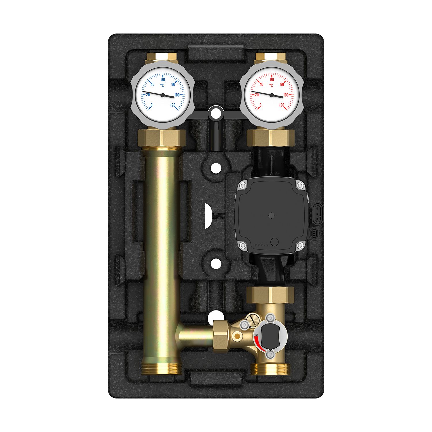 Heizungspumpengruppe Mit Mischer Environ Profimix Pumpengruppe 3 Wege Mischer Esbe ARA Grundfos UPM3 Hybrid 124555830585 Umwälzgruppe Mit Mischer