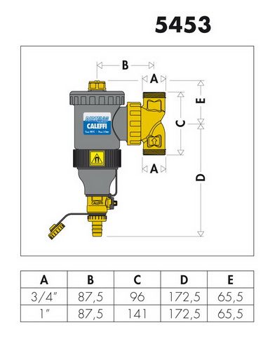 FORMAT Therm Schlammabscheider DIRTMAG 1", Technopolymer-Gehäuse, mit Magnet