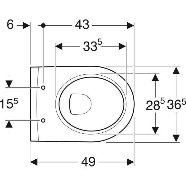 FORMAT Design Wand-WC weiß FormatClean, spülrandlos, kompakt