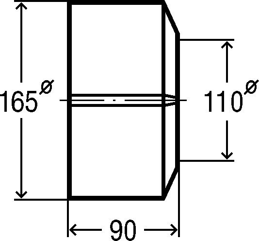 FORMAT Tec WC-Rosette weiß, hoch