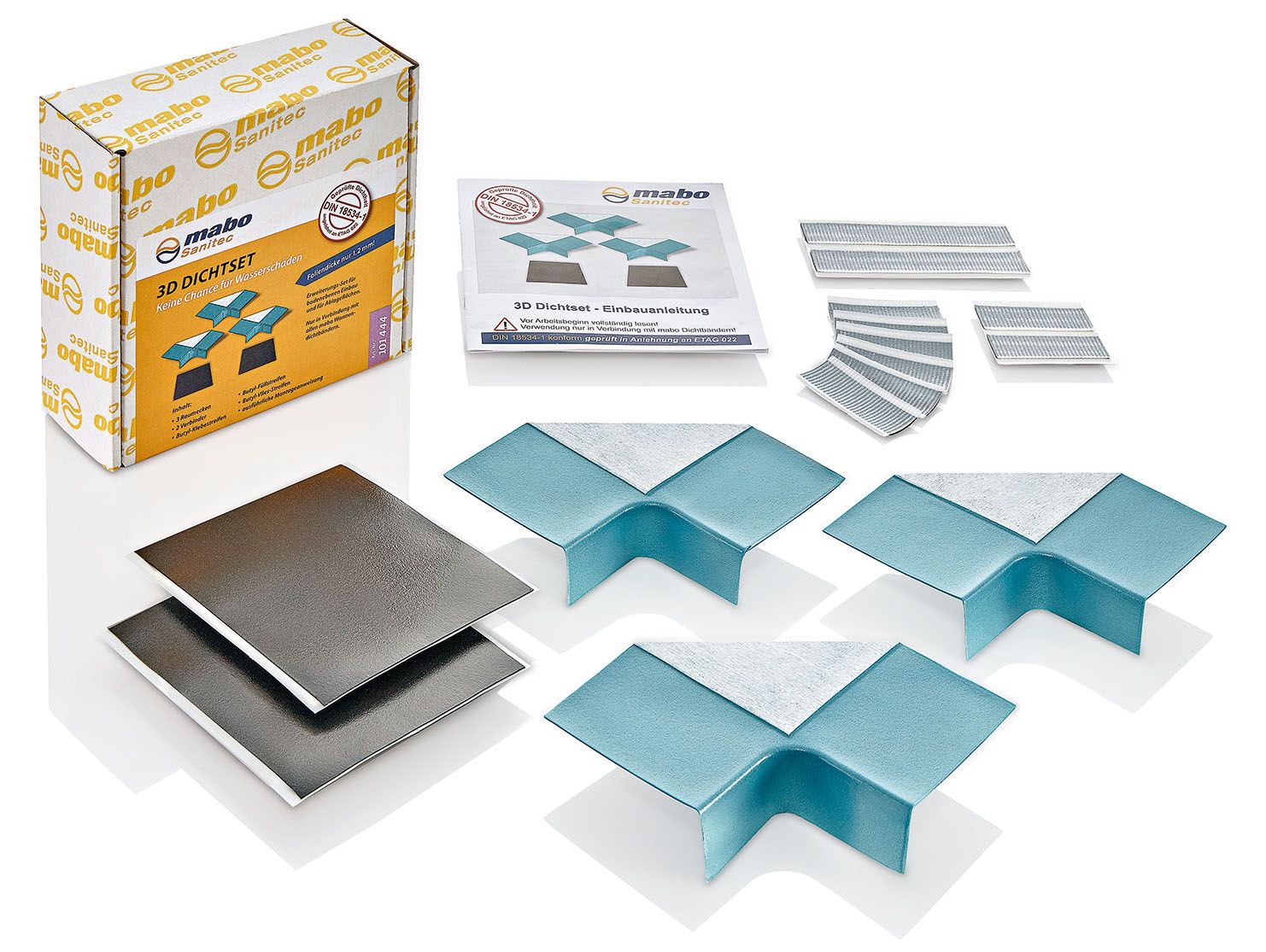 FORMAT Tec 3D-Dichtset mit 3 Dichtecken und 2 Verbindern