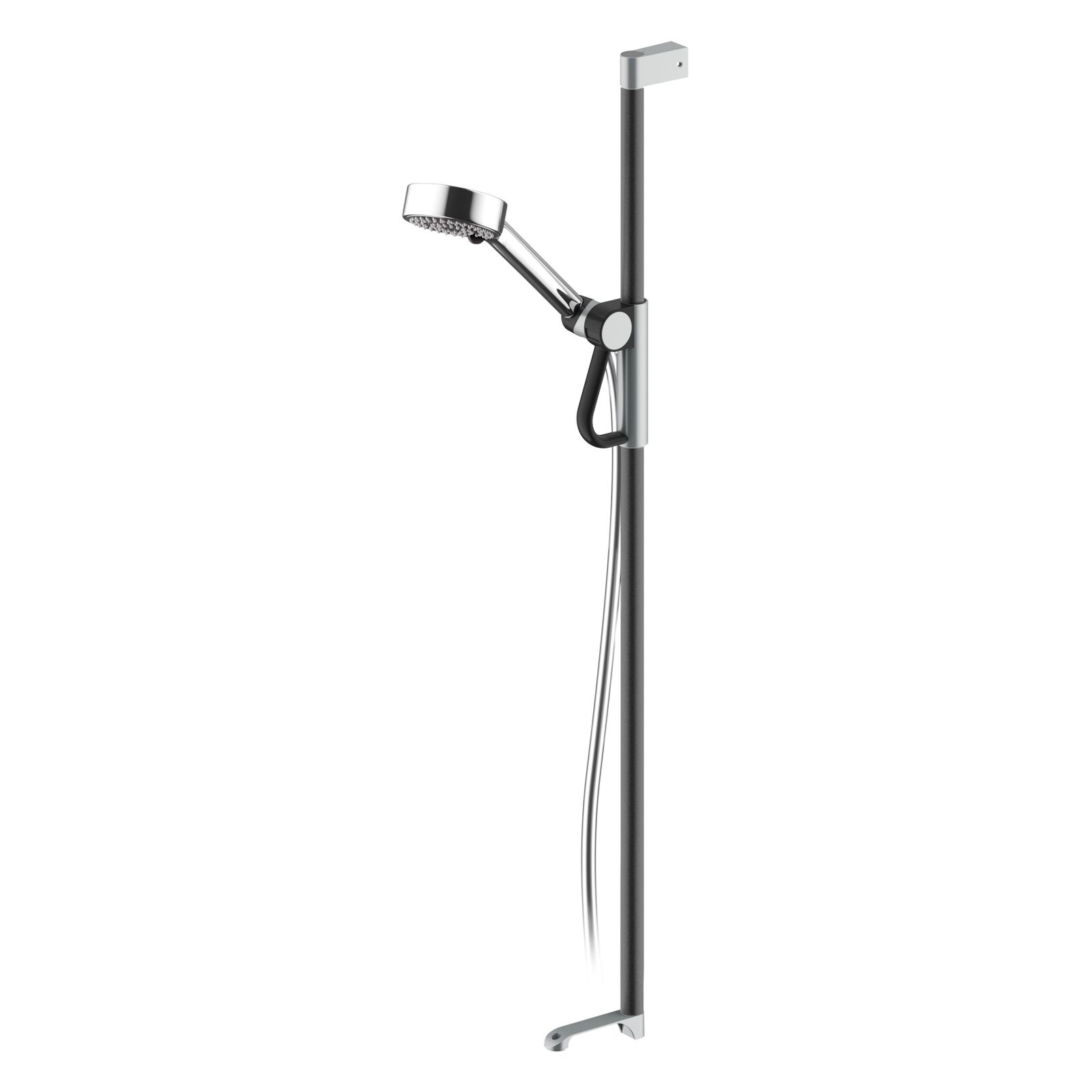 FSB Brausestange ErgoSystem A100 1048 mm, anthrazitgrau metallic, aluminiumgrau metallic, mit Brausekopfhalter, Handbrause