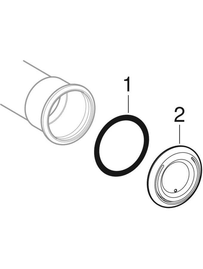 Geberit T-Stück Mapress Ø 108 x 22 x 108 mm, reduziert, Kupfer