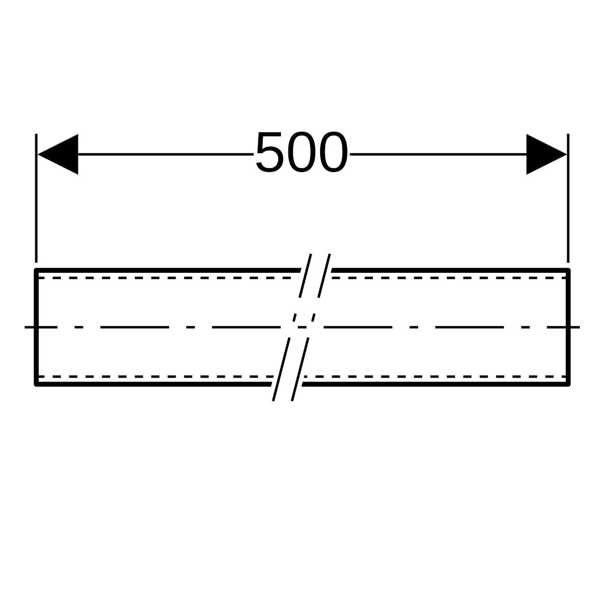 Geberit Tragschiene Pluvia 5 m, galvanisch verzinkt