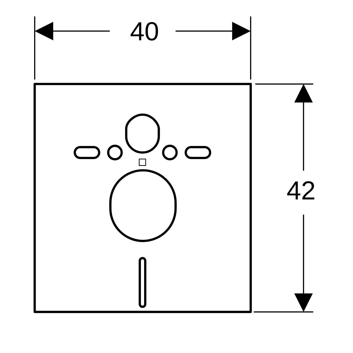Geberit Schallschutz-Set Kombifix für Wand-WC-/Bidet, PE-E, weiß