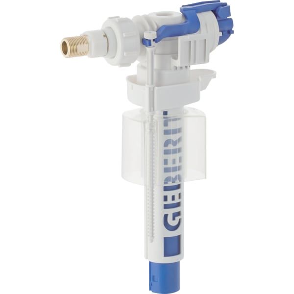 Geberit Füllventil Typ 380 Wasseranschluss seitlich, 3/8", Nippel Messing, für AP-Spülkästen