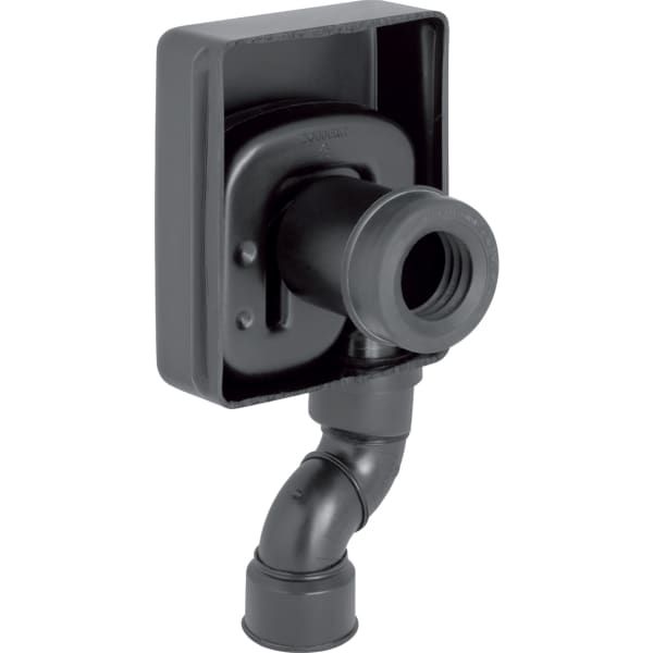 Geberit UP-Urinal-Ablauf 50 mm, für Urinal Abgang hinten, PE, schwarz