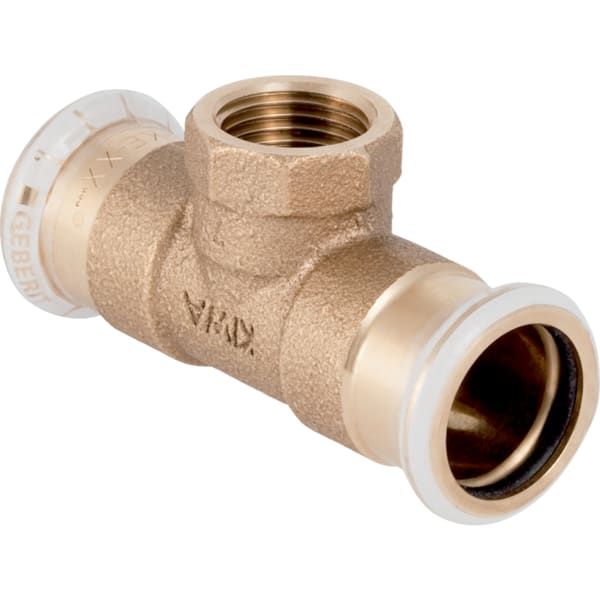 Geberit T-Stück Mapress Ø 18 mm x Rp 1/2, mit Innengewinde Rotguss, Kupfer