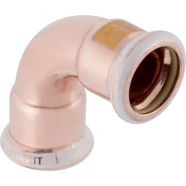 Geberit Gas-Bogen Mapress 90Grad, für Natur- und Flüssiggas, Kupfer, Ø 54 mm