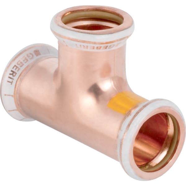 Geberit Gas-T-Stück Mapress Ø 22 mm, egal, für Natur- und Flüssiggas, Kupfer