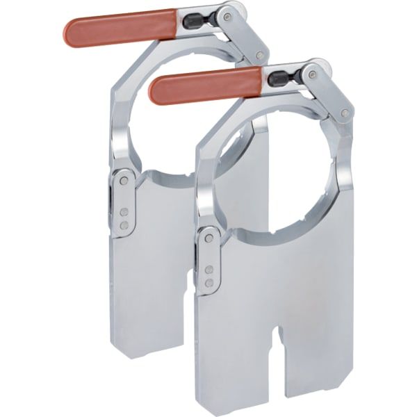 Geberit Aufspannplatten-Set DN 90, Ø 90 mm, für Schweißmaschine, verchromt