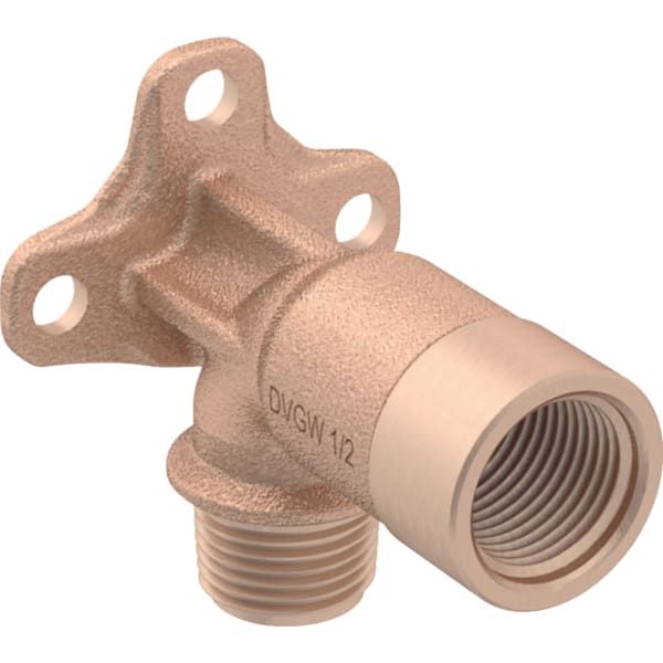 Geberit Anschlusswinkel Rp 1/2 x R MF 1/2 x 6,6 cm, 90Grad, Rotguss