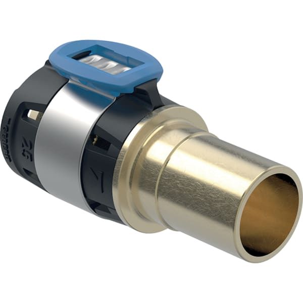 Geberit Übergang FlowFit auf Mapress, Ø 20 x 15 mm, Rotguss, mit Einschubende