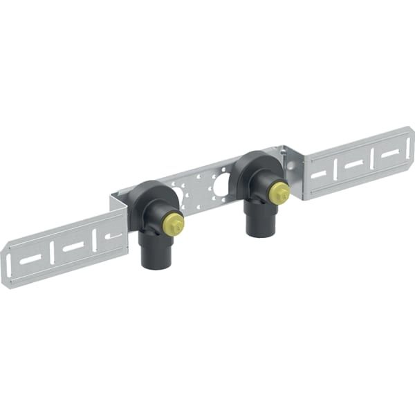 Geberit Anschlusswinkel FlowFit Ø 20 mm x Rp 1/2, AD 10 cm, 90Grad, 2-fach, vormontiert