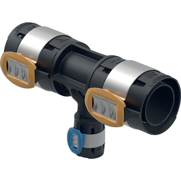Geberit T-Stück FlowFit Ø 63 x 25 x 63 mm, reduziert, PPSU