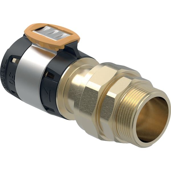 Geberit Übergangsverschraubung FlowFit Ø 63 mm, R 2, G 2 3/4, mit Außengewinde