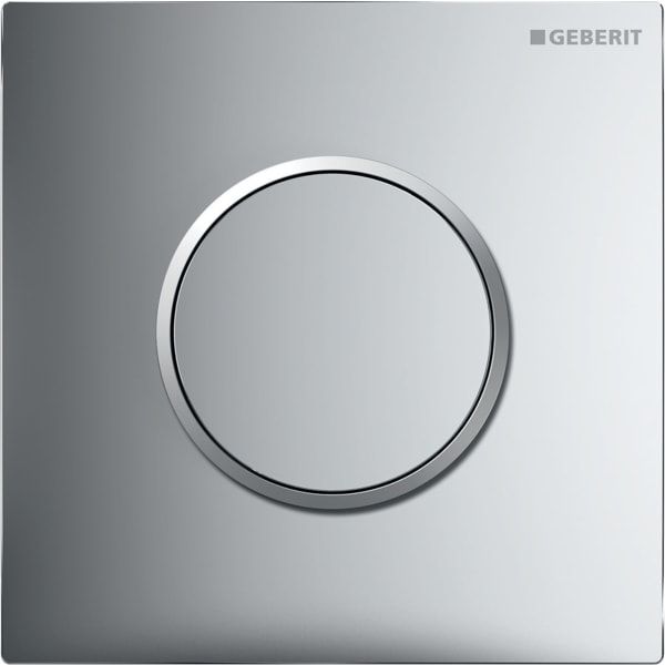 GE Typ 10 BetPl. für UR-Strg. pneum. Sp rund, hgl.verchr. / mattverchromt