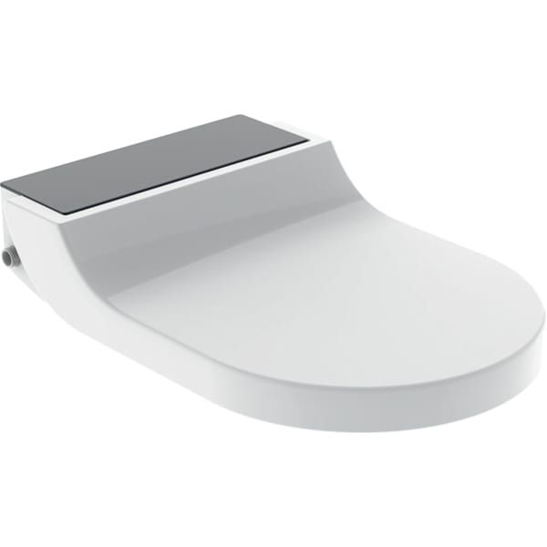Geberit WC-Aufsatz AquaClean Tuma Comfort mit SoftClosing, Glas/schwarz