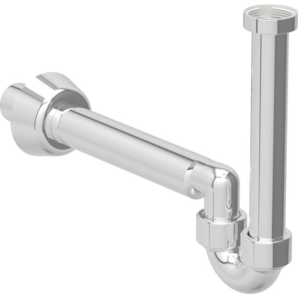Geberit Rohrbogengeruchsverschluss 1 1/4" x 40 mm, für Waschbecken und Bidet, Abgang horizontal, hochglanz-verchromt