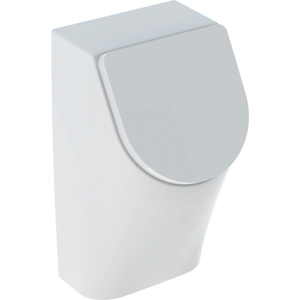 Geberit Urinal Renova Plan weiß, mit Deckel, Zulauf/Abgang hinten
