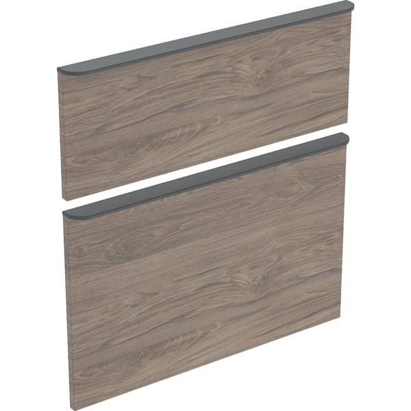 GE Set Schubladenfronten f. Smyle US, für WT, eckig, B:60cm, Nussbaum