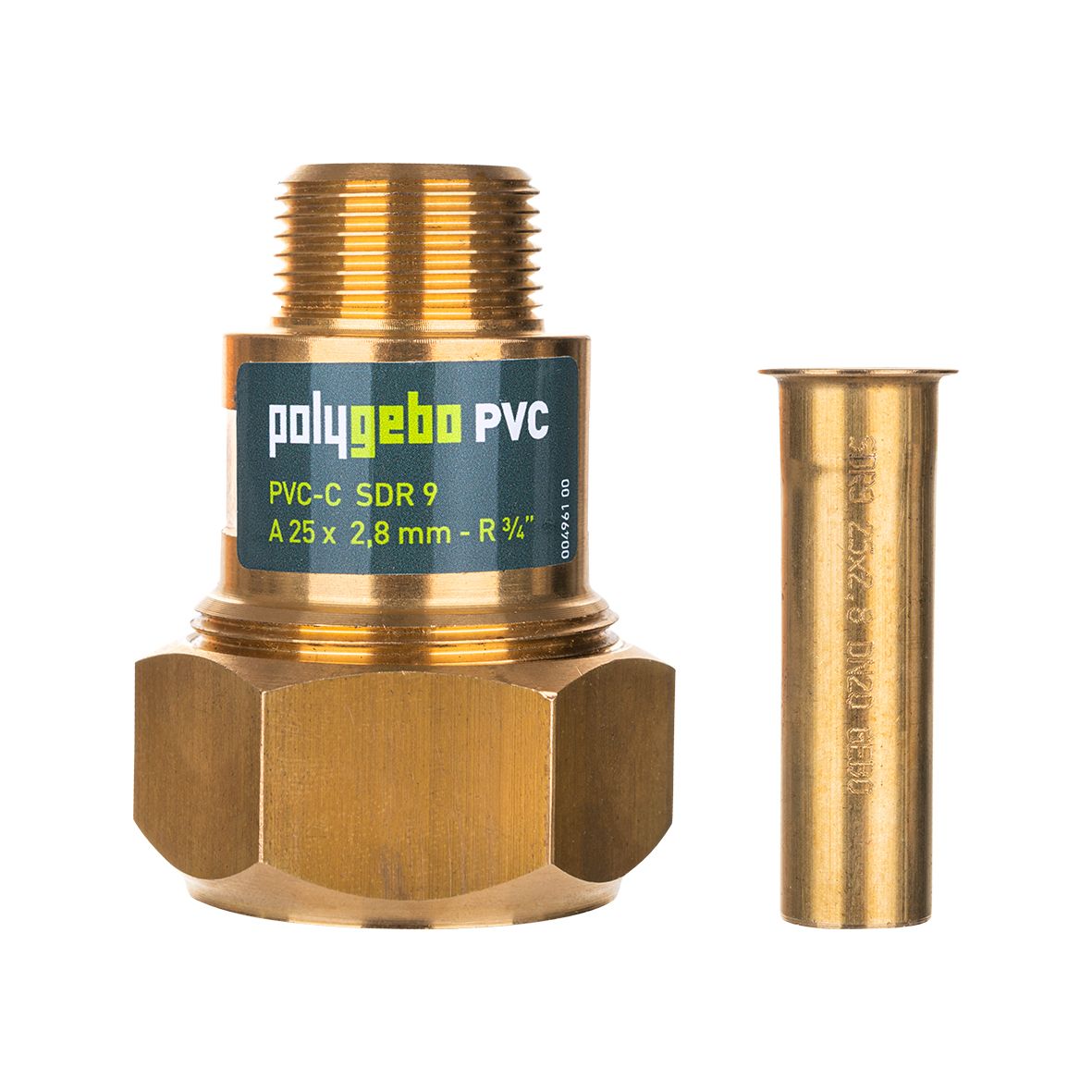 Gebo Klemmverbinder Serie 331 Polygebo 20 x 2,3 mm, 1/2", Reparaturset PVC-C