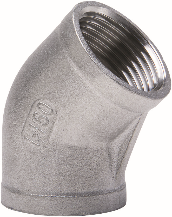 gebog316 Edelstahl-Gewindefitting 120 - Winkel 45 -1 1/2"