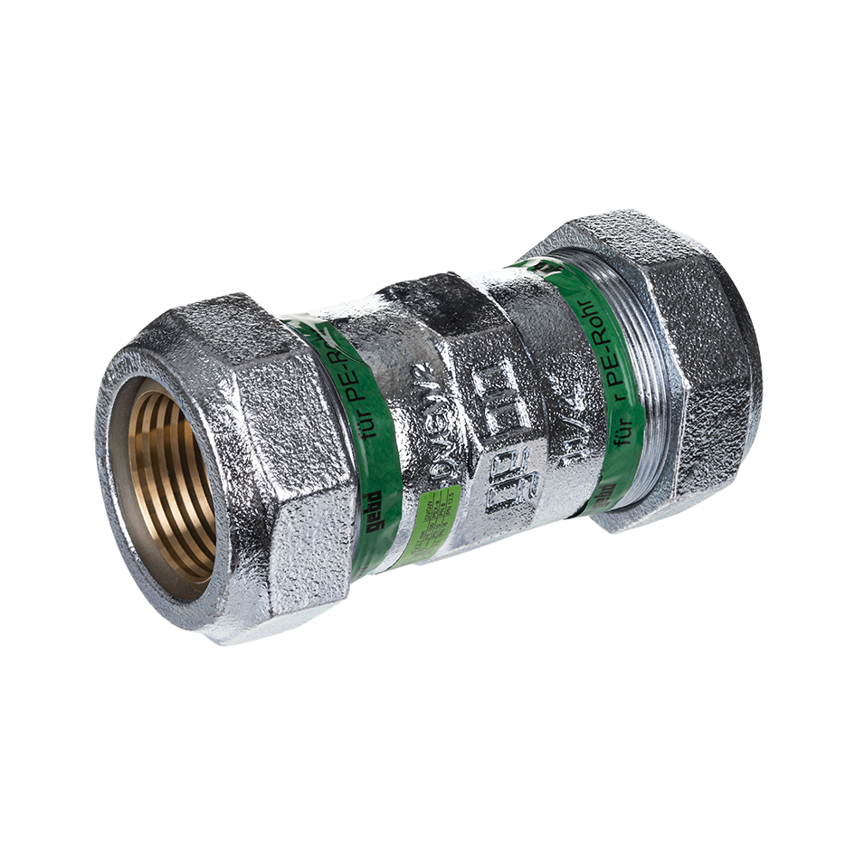 Gebo Temperguss Klemmverbinder O Serie 155 32 x 32 mm, reduziert, beidseitig, PE/PE-Übergang
