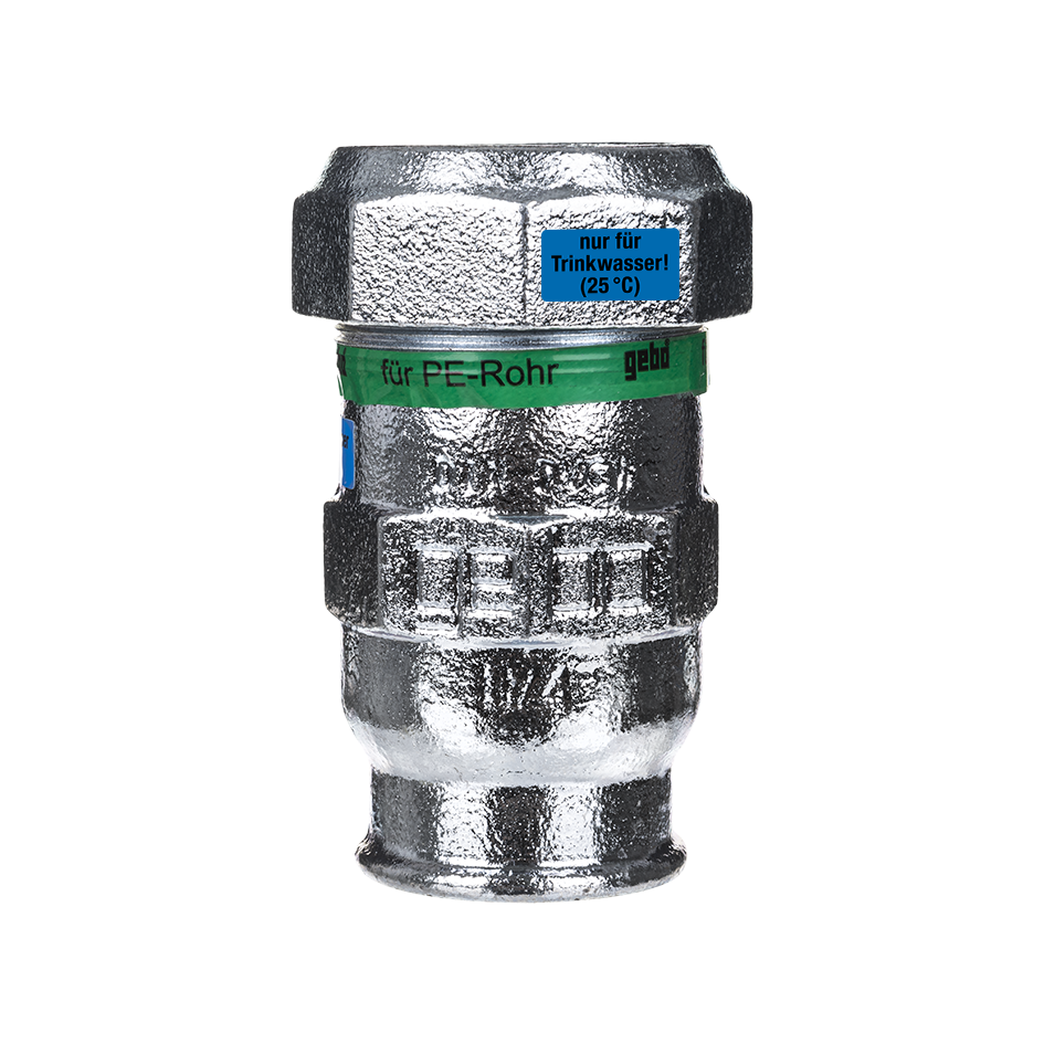 Gebo Temperguss Klemmverbinder I Serie 156 2" x 63 mm, IG, für PE-Rohr