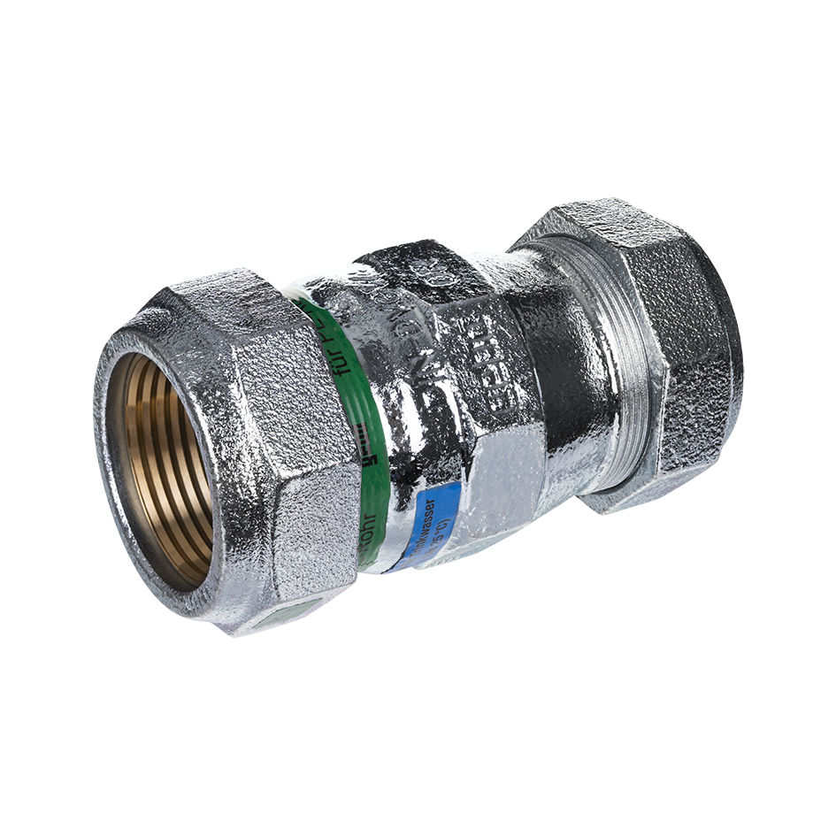 Gebo Verschraubung OR Serie 156 60,3 x 40 mm, reduziert, mit EPDM-Dichtung, Stahl/PE-Übergang