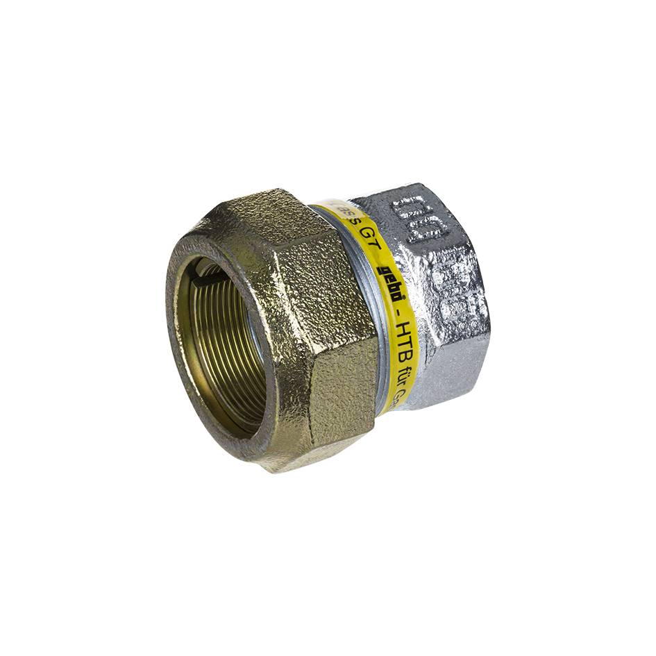 Gebo Temperguss Klemmverbinder EKT-Serie 180 HTB 1"/33,7 mm, Endkappe, für Stahlrohr