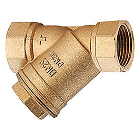 GIA SCHMUTZFÄNGER R74A /A 3 ZOLL IG, MESSING, EDELSTAHLSIEB