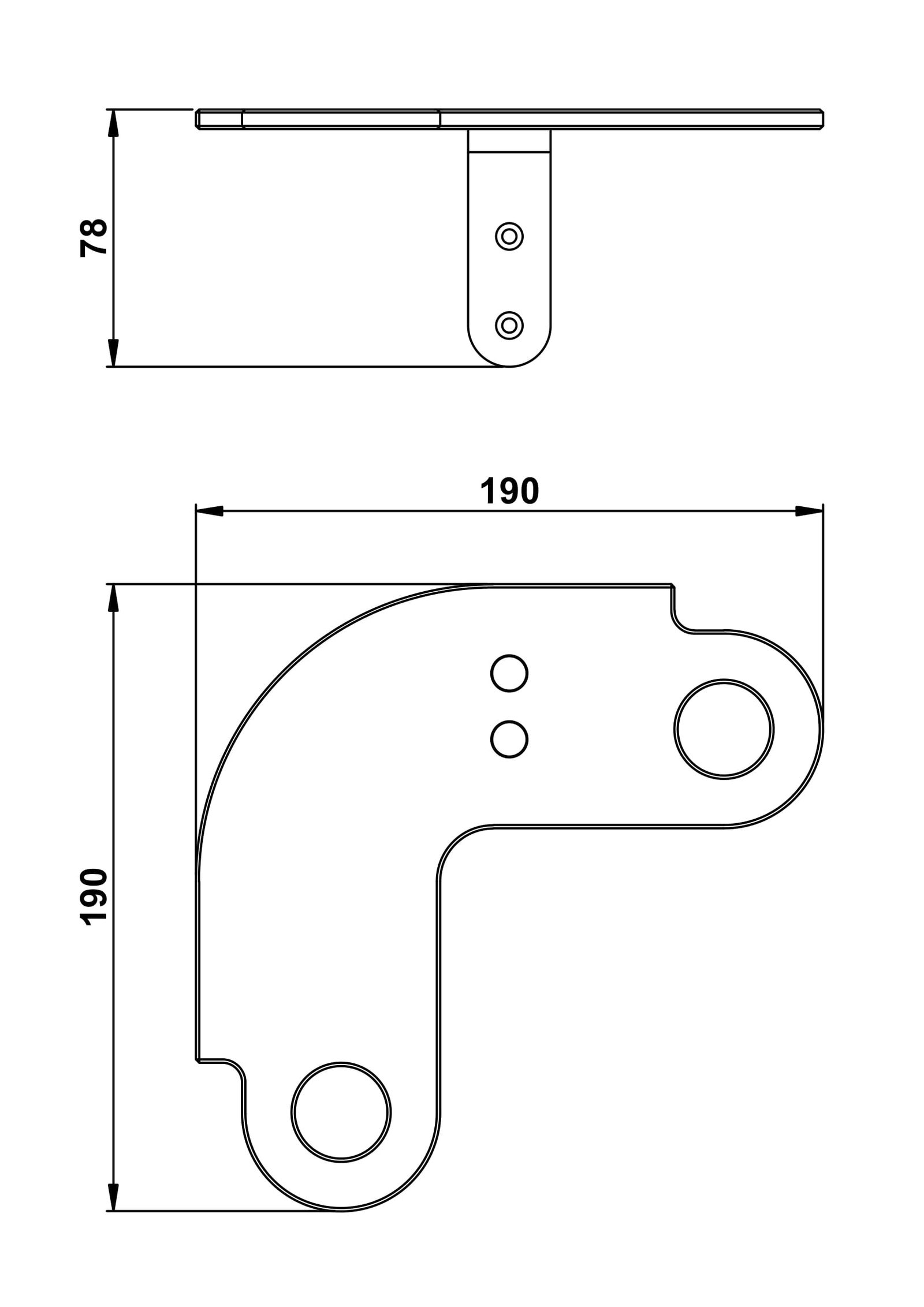 Giese Slimboard Eckmodell 190x190x78mm, mit Halter für Rasierer, Befestigung rechts, verchromt
