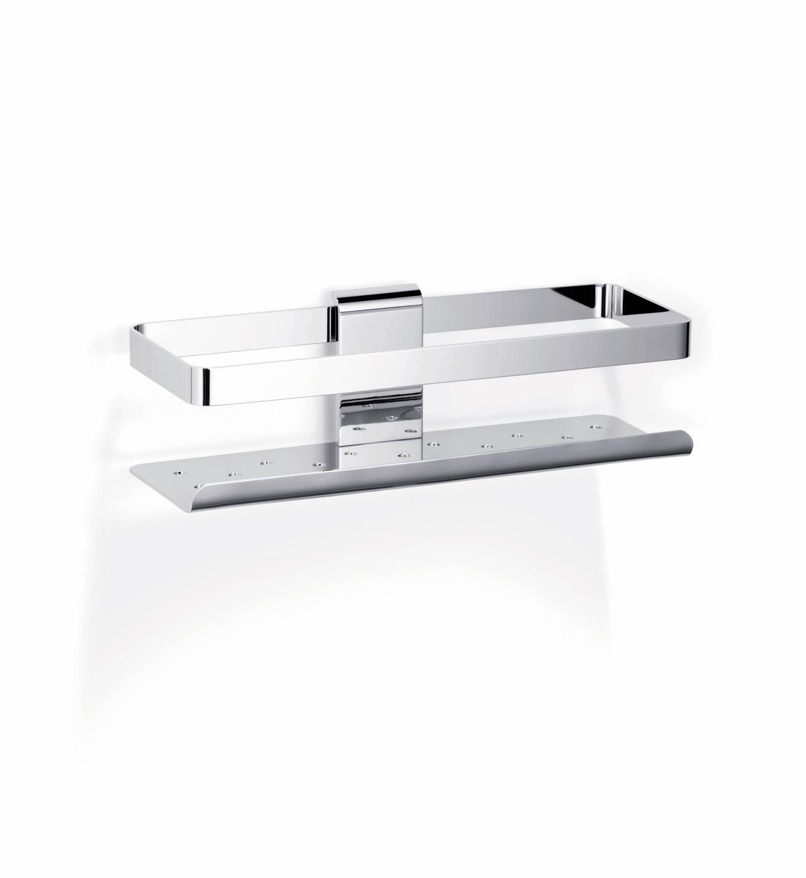 Giese Duschkorb Newport mit Halter für Rasierer, 260x96x80mm, verchromt
