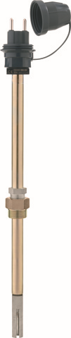 GOK Grenzwertgeber GWS grau, Rohrarmatur montiert Typ 904, Sonde 700 mm