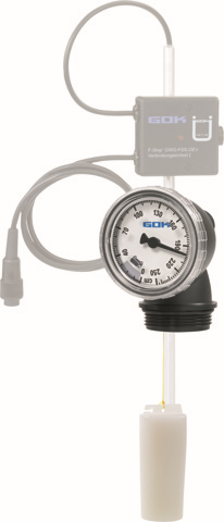 GOK Füllstandsanzeiger FSA für GWD/FSS AG 1 1/2, Messbereich 160 cm, F-Stop Anschluss