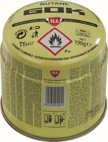 GOK Gas-Kartusche 190 g Butan