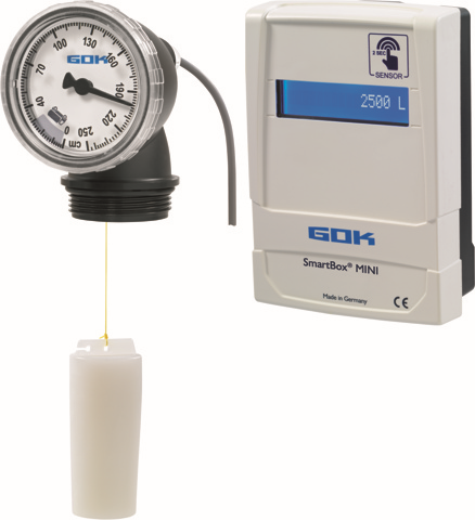 GOK Anzeigegerät SmartBox MINI Messbereich Typ FSA-E 0-250 cm, Füllhöhe Tank 0-240 cm