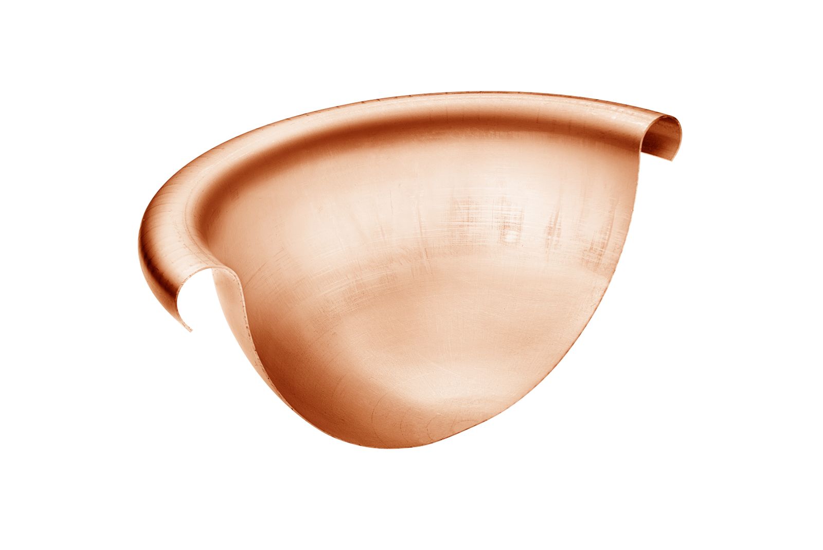 Grömo Kupfer-Rinnenviertelkugel universal, 280 mm