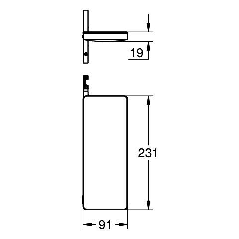 GROHE Ablage Rainshower Aqua 101677 für RSH Aqua Pure DS cool sunrise