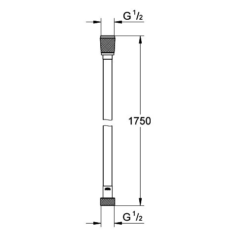 GROHE Brauseschlauch Silverflex 175 cm, satin gragphit