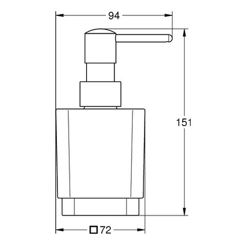 GROHE Seifenspender Selection Cube 300ml, chrom