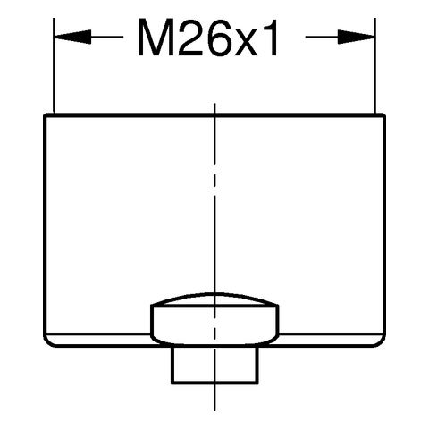 GROHE Mousseur 48343 Innengewinde M 28 x 1 chrom