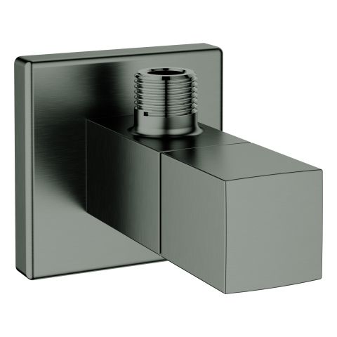GROHE Eckventil Eurocube 1/2", Abgang 3/8", hard graphite gebürstet