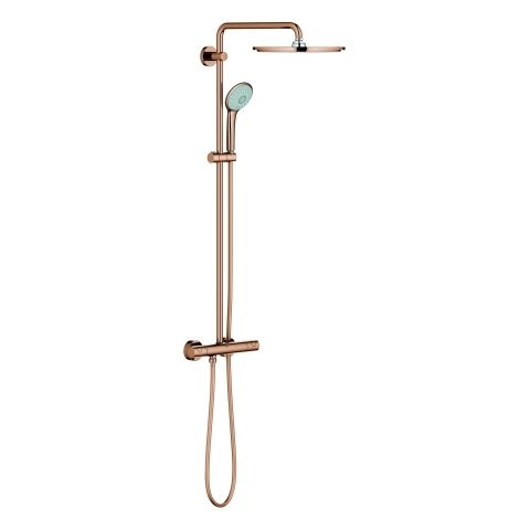 GROHE Duschsystem Euphoria 310 mit AP-Thermostat, Wandmontage, warm sunset