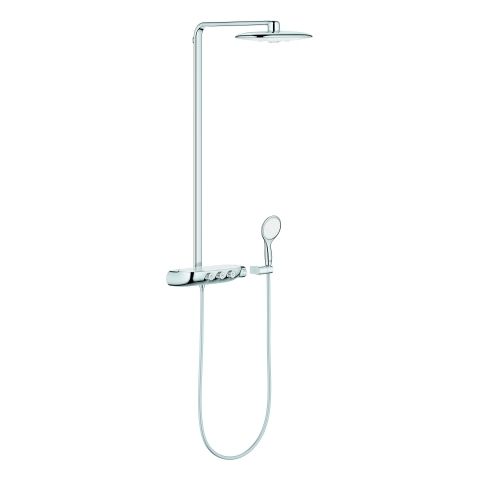 GROHE Duschsystem Rainshower SmartControl Duo 360 mit AP-Thermostat, Wandmontage, moon white
