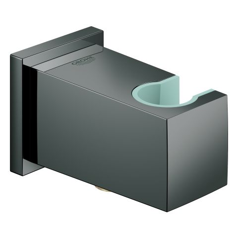 GROHE Wandanschlussbogen Euphoria Cube 1/2", mit Wandbrausehalter, hard graphite