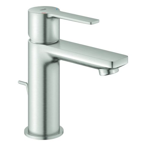 GROHE Waschtisch-Einhebelmischer Lineare 1/2", XS-Size, mit Ablaufgarnitur, supersteel
