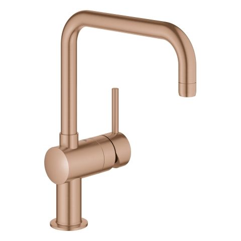 GROHE Spültisch-Einhebelmischer Minta 1/2", U-Auslauf, warm sunset gebürstet